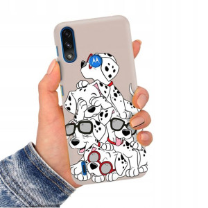 Etui Matowe NUDE do MOTOROLA E7 POWER/E7I Wzory