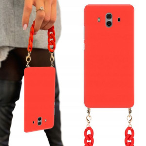 Etui Matowe Red Łańcuszek BLINK do HUAWEI MATE 10