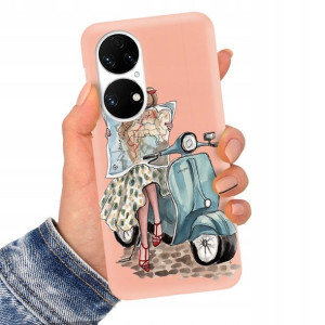Etui MATOWE ŁOSOŚ do HUAWEI P50 Serialowe Wzory