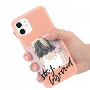 Etui Matowe Łosoś do IPHONE 12 Subtelne Top Wzory