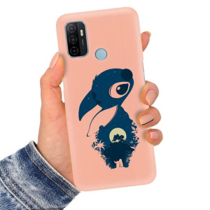 Etui Matowe Łosoś do OPPO A53 2020 TOP Stich Wzory