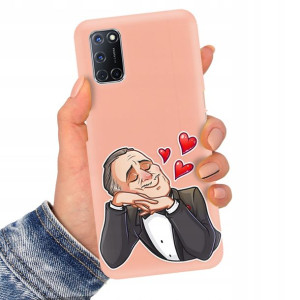 Etui MATOWE ŁOSOŚ do OPPO A72 Serialowe Top Wzory