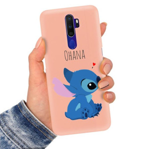 Etui Matowe Łosoś do OPPO A9 2020 Lilo Stich Wzory