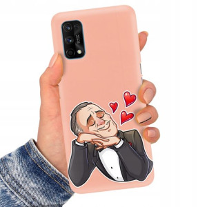 Etui MATOWE ŁOSOŚ do REALME 7 PRO Serialowe Wzory