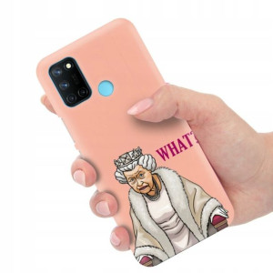 Etui Matowe Łosoś do REALME 7i RMX 2103 Modne Wz