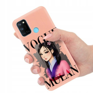 Etui Matowe Łosoś do REALME C17 RMX 2103 Modne Wz