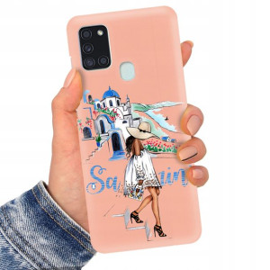 Etui MATOWE ŁOSOŚ do SAMSUNG A21s Serialowe Wzory