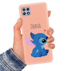 Etui Matowe Łosoś do SAMSUNG A22 5G Stich Wzory