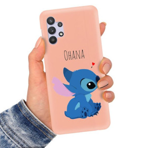 Etui Matowe Łosoś do SAMSUNG A32 4G Stich Wzory