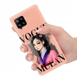 Etui Matowe Łosoś do SAMSUNG A42 5G Subtelne Wz