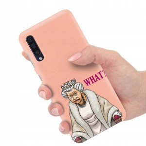 Etui Matowe Łosoś do SAMSUNG A50 Subtelne Wzory