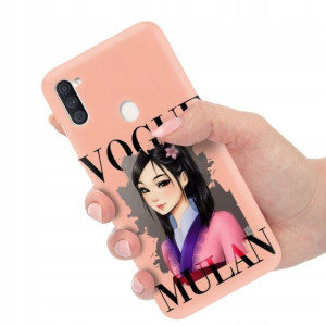 Etui Matowe Łosoś do SAMSUNG M11 Subtelne Wzory