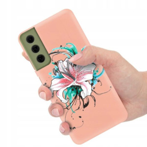 Etui Matowe Łosoś do SAMSUNG S21FE Subtelne Wzory