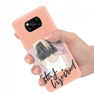 Etui Matowe Łosoś do XIAOMI POCO X3 NFC Top Wzory
