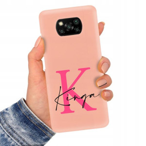 Etui Matowe Łosoś do XIAOMI POCO X3 PRO Imię Wzory