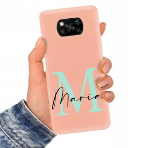Etui Matowe Łosoś do XIAOMI POCO X3 PRO Imię Wzory