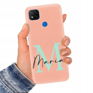 Etui Matowe Łosoś do XIAOMI REDMI 9C Imię Wzory