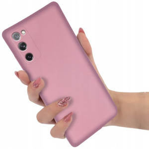 Etui Metal Błyszczące do SAMSUNG S20 FE 5G RÓŻOWY
