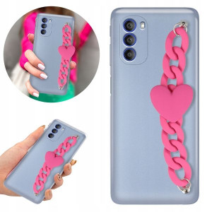 Etui Metalic Blink Blue do MOTOROLA G51 5G Serce