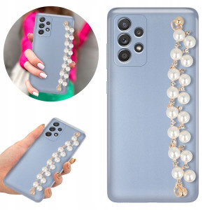Etui Metalic Blink Blue do SAMSUNG A33 5G Perełki