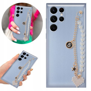 Etui Metalic BLINK NIEBIESKI do SAMSUNG S22 ULTRA