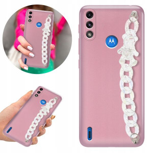 Etui Metalic BLINK RÓŻOWY do MOTOROLA E7i POWER