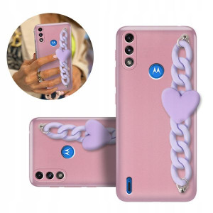 Etui Metalic BLINK Różowy Top do MOTOROLA E7 POWER