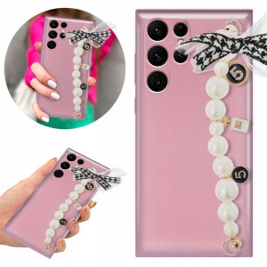 Etui Metalic BLINK RÓŻOWY Top do SAMSUNG S22 ULTRA