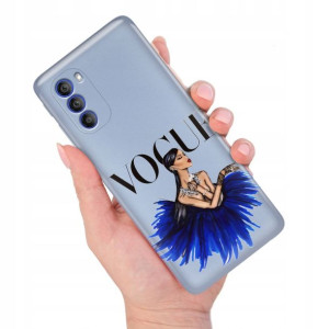 Etui Metalic BLUE do MOTOROLA G51 5G Subtelne Wz