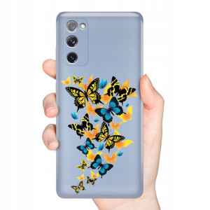 Etui Metalic NIEBIESKI do SAMSUNG S20 FE TOP Wzory