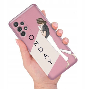 Etui Metalic RÓŻ do SAMSUNG A33 5G Subtelne Wzory