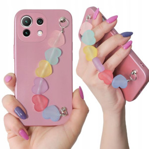 Etui Metalic Róż Łańcuszek do XIAOMI MI 11 LITE 4G