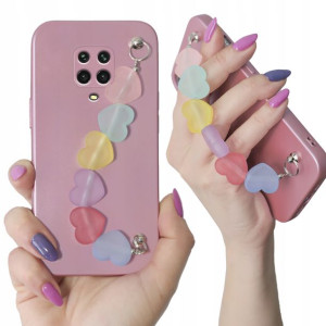 Etui Metalic Róż Łańcuszek do XIAOMI REDMI NOTE 9S
