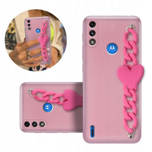 Etui Metalic Różowy BLINK do MOTOROLA E7i POWER