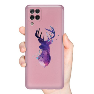 Etui Metalic RÓŻOWY do SAMSUNG A12 Wiosna Wzory