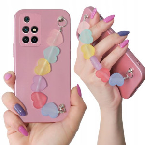 Etui Metalic Różowy Łańcuszek do XIAOMI REDMI 10