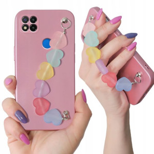 Etui Metalic Różowy Łańcuszek do XIAOMI REDMI 9C