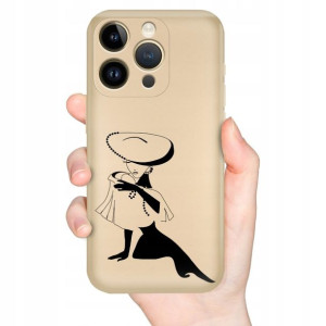 Etui Metalic Złoty do IPHONE 14 PRO MAX Pattern Wz