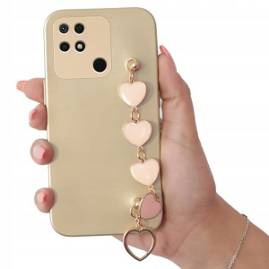 Etui Metalic ZŁOTY do XIAOMI REDMI 10C 4G Serce