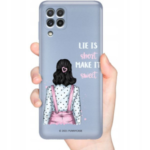 Etui Metaliczne Nieb do SAMSUNG A22 4G GIRLS Wzory