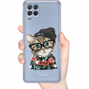 Etui Metaliczne Nieb do SAMSUNG A22 4G MISIE Wzory