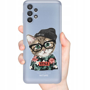 Etui Metaliczne Nieb do SAMSUNG A32 5G MISIE Wzory