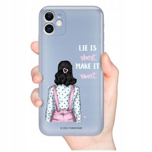 Etui Metaliczne Niebieski do IPHONE 11 GIRLS Wzory