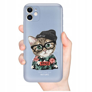 Etui Metaliczne Niebieski do IPHONE 11 MISIE Wzory