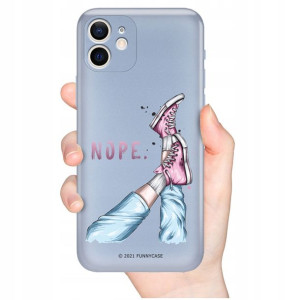 Etui Metaliczne Niebieski do IPHONE 12 GIRLS Wzory