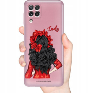 Etui Metaliczne Róż do SAMSUNG A22 4G GIRL Wzory