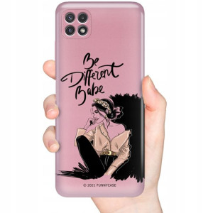 Etui Metaliczne Róż do SAMSUNG A22 5G GIRL Wzory