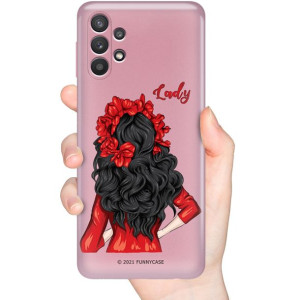 Etui Metaliczne Róż do SAMSUNG A32 4G GIRL Wzory