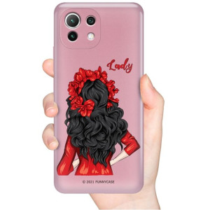 Etui Metaliczne Róż do XIAOMI MI 11 LITE 4G Top Wz