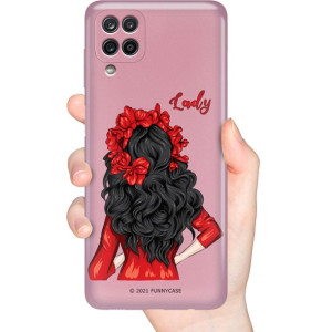 Etui Metaliczne Różowy do SAMSUNG A12 GIRLS Wzory